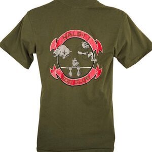 Vintage MALS 11 Devilfish T Shirt Mens Size Small Green 80s Marine Aviation